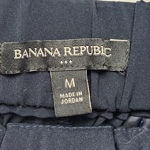 Banana Republic Navy Tie Waist Cargo Joggers Pull on Pants Women's M - Picture 2 of 11